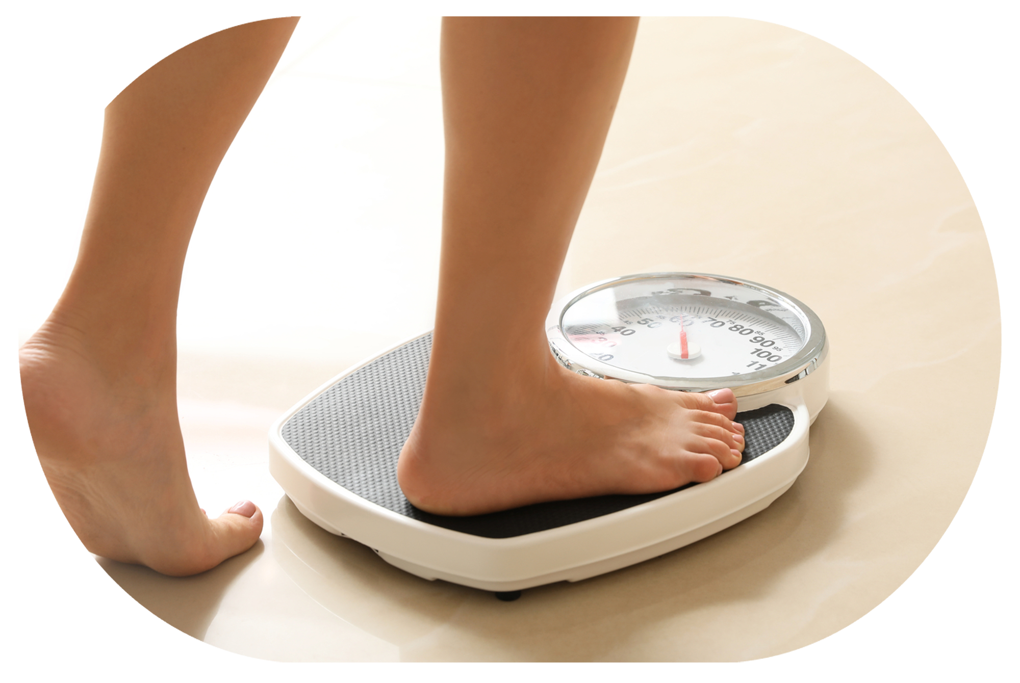 Stepping On Weighing Scales