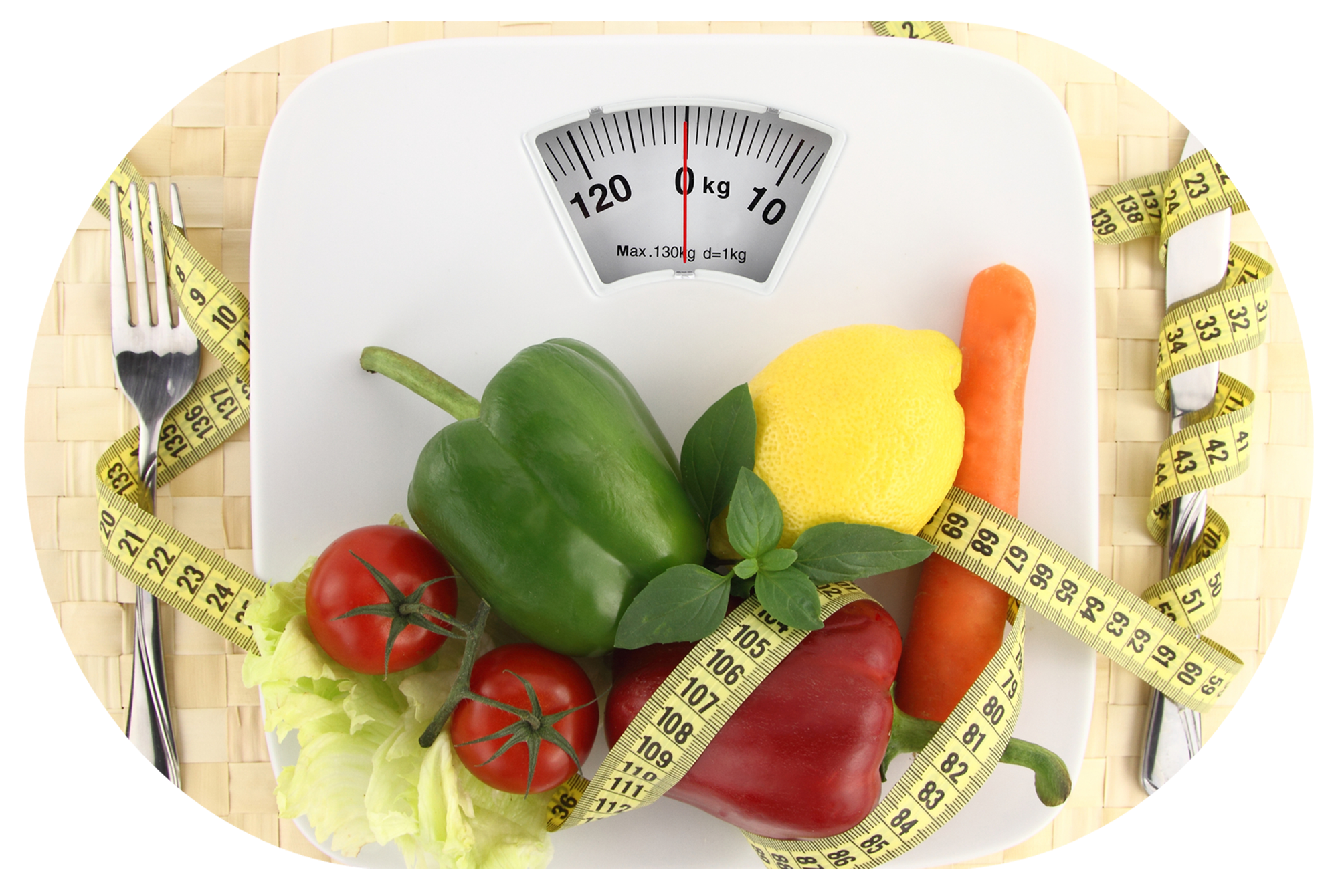 Weighing Scale And Diet Concept